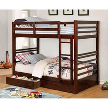 Load image into Gallery viewer, California Iv Black, Walnut, Gray, &amp; White Twin/Twin Bunk Bed
