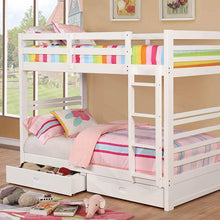 Load image into Gallery viewer, California Iv Black, Walnut, Gray, &amp; White Twin/Twin Bunk Bed
