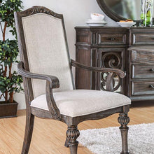 Load image into Gallery viewer, ARCADIA Rustic Natural Tone/ Ivory Arm Chair (2/CTN)
