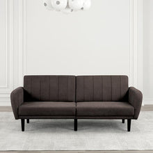 Load image into Gallery viewer, Aristide Futon Sofa Grey &amp; Brown
