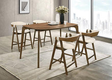 Load image into Gallery viewer, Ebikon 5 Pc Counter Ht Table Set Walnut
