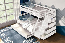 Load image into Gallery viewer, Ellington Twin/Full Bunk Bed White &amp; Espresso
