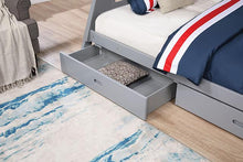 Load image into Gallery viewer, Emilee Twin/Full Bunk Bed White, Grey, Espresso, &amp; Black
