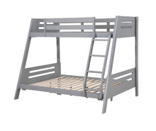 Load image into Gallery viewer, Emilee Twin/Full Bunk Bed White, Grey, Espresso, &amp; Black
