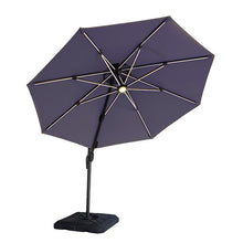 Load image into Gallery viewer, Fera 10 Ft Round Umbrella w/ LED Bulb + 37&quot; Large Base
