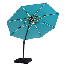 Load image into Gallery viewer, Fera 10 Ft Round Umbrella w/ LED Bulb + 37&quot; Large Base

