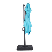 Load image into Gallery viewer, Fida 8 Ft Square Umbrella w/ Double Top + 37&quot; Large Base
