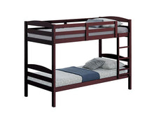 Load image into Gallery viewer, Finsbury Twin Twin Bunk Bed Espresso, Grey &amp; White
