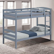 Load image into Gallery viewer, Finsbury Twin Twin Bunk Bed Espresso, Grey &amp; White
