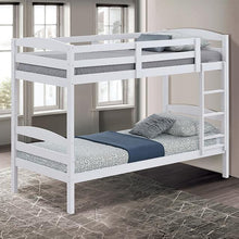 Load image into Gallery viewer, Finsbury Twin Twin Bunk Bed Espresso, Grey &amp; White
