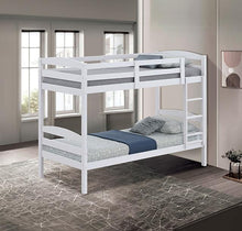 Load image into Gallery viewer, Finsbury Twin Twin Bunk Bed Espresso, Grey &amp; White
