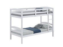Load image into Gallery viewer, Finsbury Twin Twin Bunk Bed Espresso, Grey &amp; White
