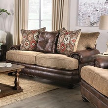 Load image into Gallery viewer, Fletcher Brown/Tan Love Seat

