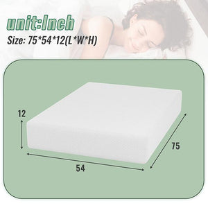 Coreopsis 12" Full Memory Foam Wave Comfort