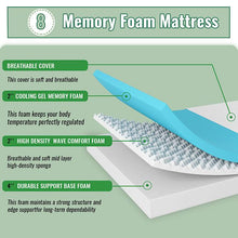 Load image into Gallery viewer, Coreopsis 8" Full Memory Foam Wave Comfort
