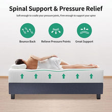 Load image into Gallery viewer, Forsythia 12&quot; Queen Green Tea Gel Memory Foam
