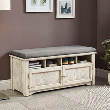 Load image into Gallery viewer, Gwebdolyn Weather White Shoe Bench
