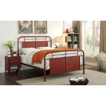 Load image into Gallery viewer, Haldus Cal.King, E.King, &amp; Twin Bed White, Ivory, &amp; Red
