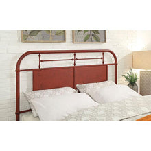 Load image into Gallery viewer, Haldus Cal.King, E.King, &amp; Twin Bed White, Ivory, &amp; Red
