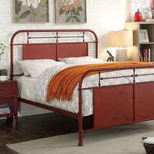 Load image into Gallery viewer, Haldus Cal.King, E.King, &amp; Twin Bed White, Ivory, &amp; Red

