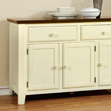Load image into Gallery viewer, HARRISBURG Vintage White/Dark Oak Server
