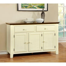 Load image into Gallery viewer, HARRISBURG Vintage White/Dark Oak Server
