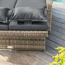 Load image into Gallery viewer, Bahia Tobago Reclining Chaise Lounge Brown &amp; Gray
