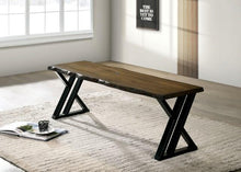 Load image into Gallery viewer, BARBARY Bench, Black/Dark Oak
