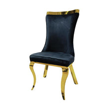 Load image into Gallery viewer, Basilicata Gold Chair (2/CTN) White, Gray, &amp; Black
