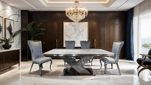 Load image into Gallery viewer, Basilicata Gold Chair (2/CTN) White, Gray, &amp; Black
