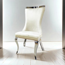 Load image into Gallery viewer, Basilicata Gold Chair (2/CTN) White, Gray, &amp; Black
