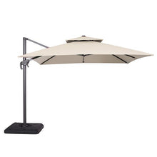 Load image into Gallery viewer, Hero 10 Ft Square Umbrella w/ Double Top + 37&quot; Large Base

