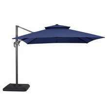 Load image into Gallery viewer, Hero 10 Ft Square Umbrella w/ Double Top + 37&quot; Large Base
