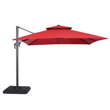 Load image into Gallery viewer, Hero 10 Ft Square Umbrella w/ Double Top + 37&quot; Large Base
