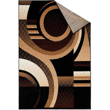 Load image into Gallery viewer, Blitar Brown Black, Brown Cream, &amp; Gray 5&#39; X 7&#39; Area Rug
