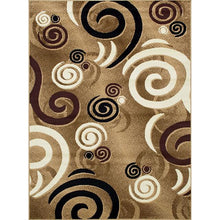 Load image into Gallery viewer, Blitar Brown Black, Brown Cream, &amp; Gray 5&#39; X 7&#39; Area Rug
