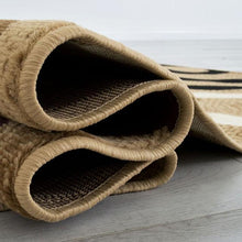 Load image into Gallery viewer, Blitar Brown Black, Brown Cream, &amp; Gray 5&#39; X 7&#39; Area Rug
