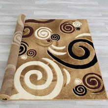 Load image into Gallery viewer, Blitar Brown Black, Brown Cream, &amp; Gray 5&#39; X 7&#39; Area Rug
