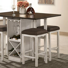 Load image into Gallery viewer, BINGHAM Counter Ht. Table w/ 2 x 15&quot; Leaves
