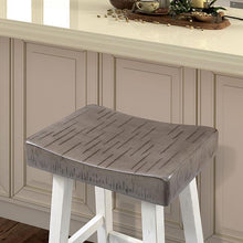 Load image into Gallery viewer, Biasca 24&quot; Stool (2/CTN) White, Brown, &amp; Black
