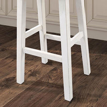 Load image into Gallery viewer, Biasca 24&quot; Stool (2/CTN) White, Brown, &amp; Black
