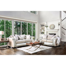 Load image into Gallery viewer, Benigno Love Seat Silver &amp; Gray
