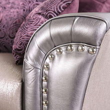 Load image into Gallery viewer, Benigno Love Seat Silver &amp; Gray
