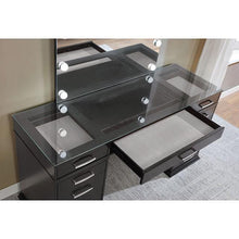 Load image into Gallery viewer, Valentina Vanity Set White &amp; Dark Gray
