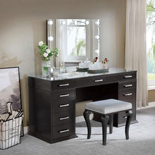 Load image into Gallery viewer, Valentina Vanity Set White &amp; Dark Gray
