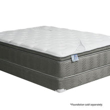 Load image into Gallery viewer, STORMIN White/Gray 13&quot; Euro Pillow Top Mattress, E.King
