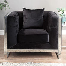 Load image into Gallery viewer, EVADNE Chair w/ Pillow, Black image
