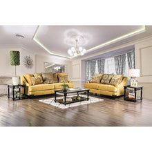 Load image into Gallery viewer, Viscontti Gold/Gray Love Seat, Gold
