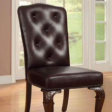 Load image into Gallery viewer, Bellagio Brown Cherry/Pattern Leatherette Side Chair (2/CTN) image
