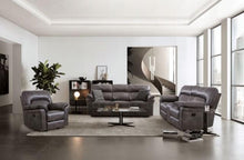 Load image into Gallery viewer, JOSIAS Loveseat, Dark Gray Leatherette
